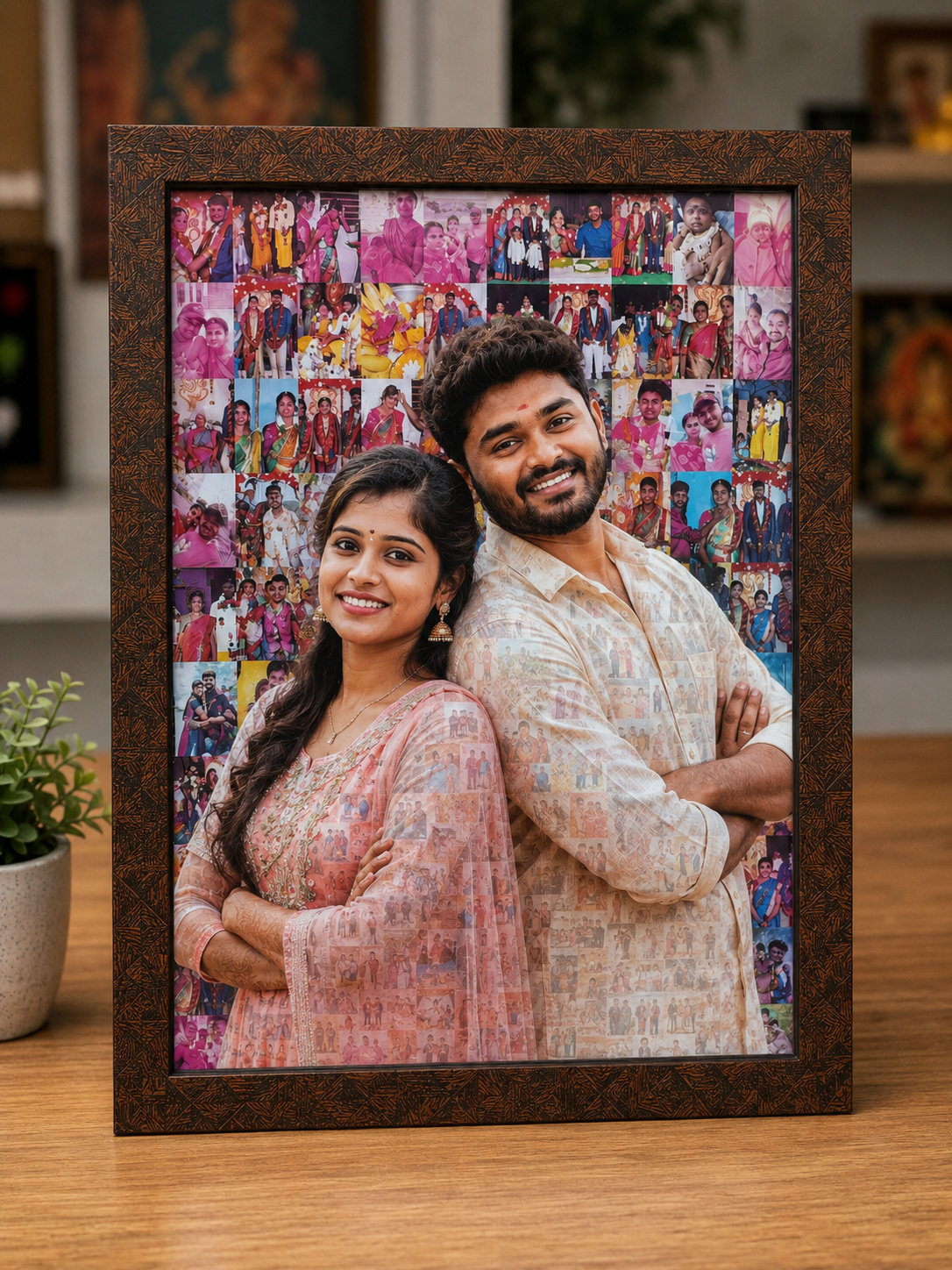 Mosaic art photo frame