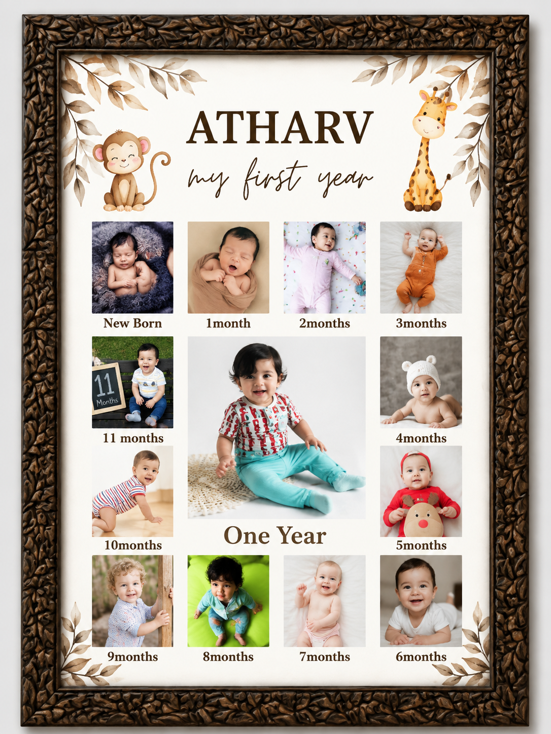 Baby’s 12 Month Journey Frame