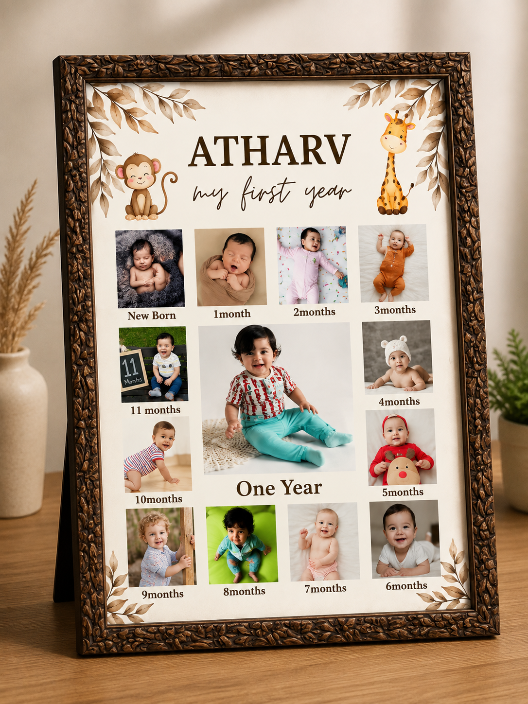Baby’s 12 Month Journey Frame