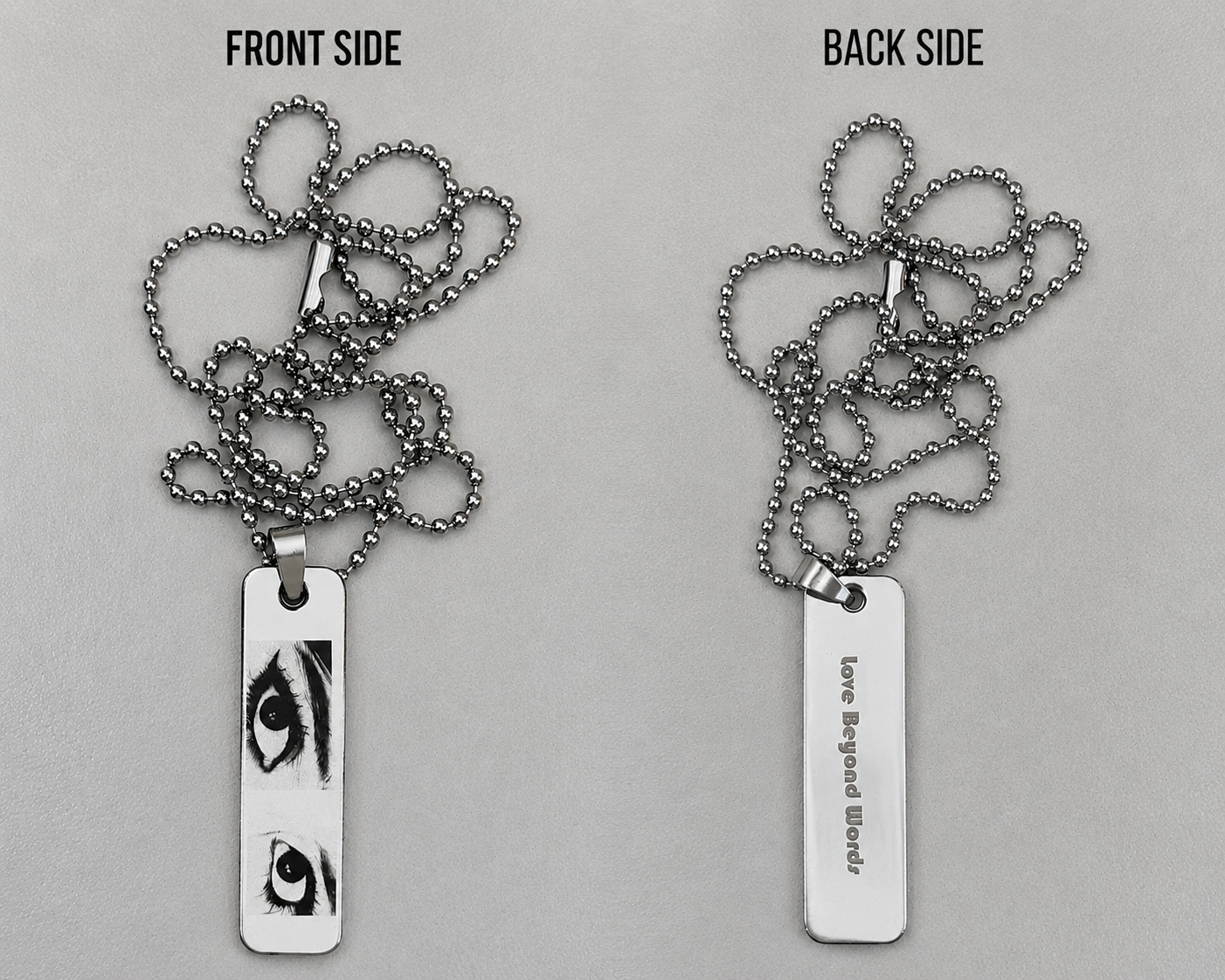 Eye Engraving Pendant Chain