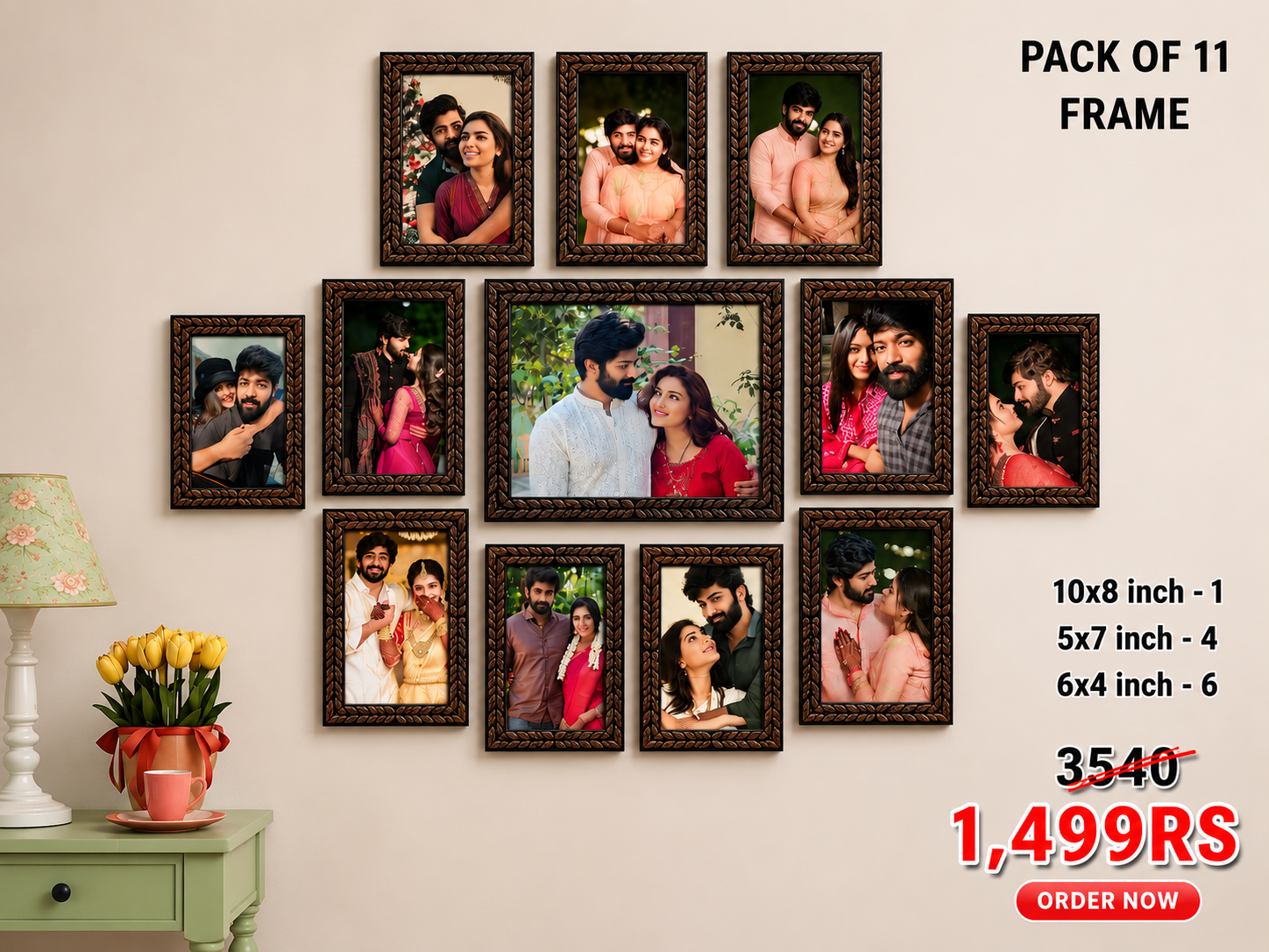 Best Gift for Couples & Families – 11 Frame Combo Offer