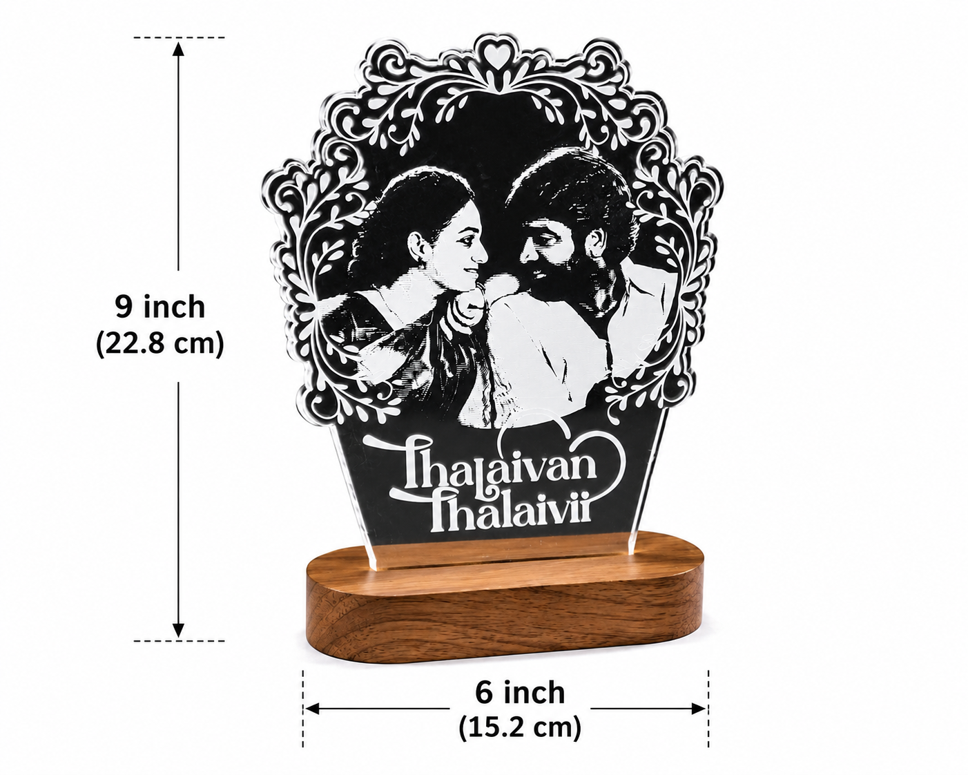Personalized Acrylic Engraving LED Night Lamp for Anniversary & Birthday Gift Table Lamp