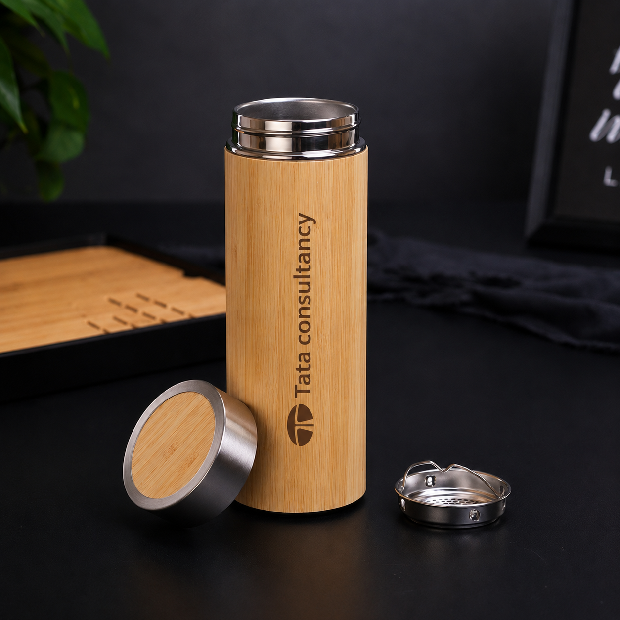 Premium Bamboo Vaccum Flask(450ml) - Bulk Orders Only