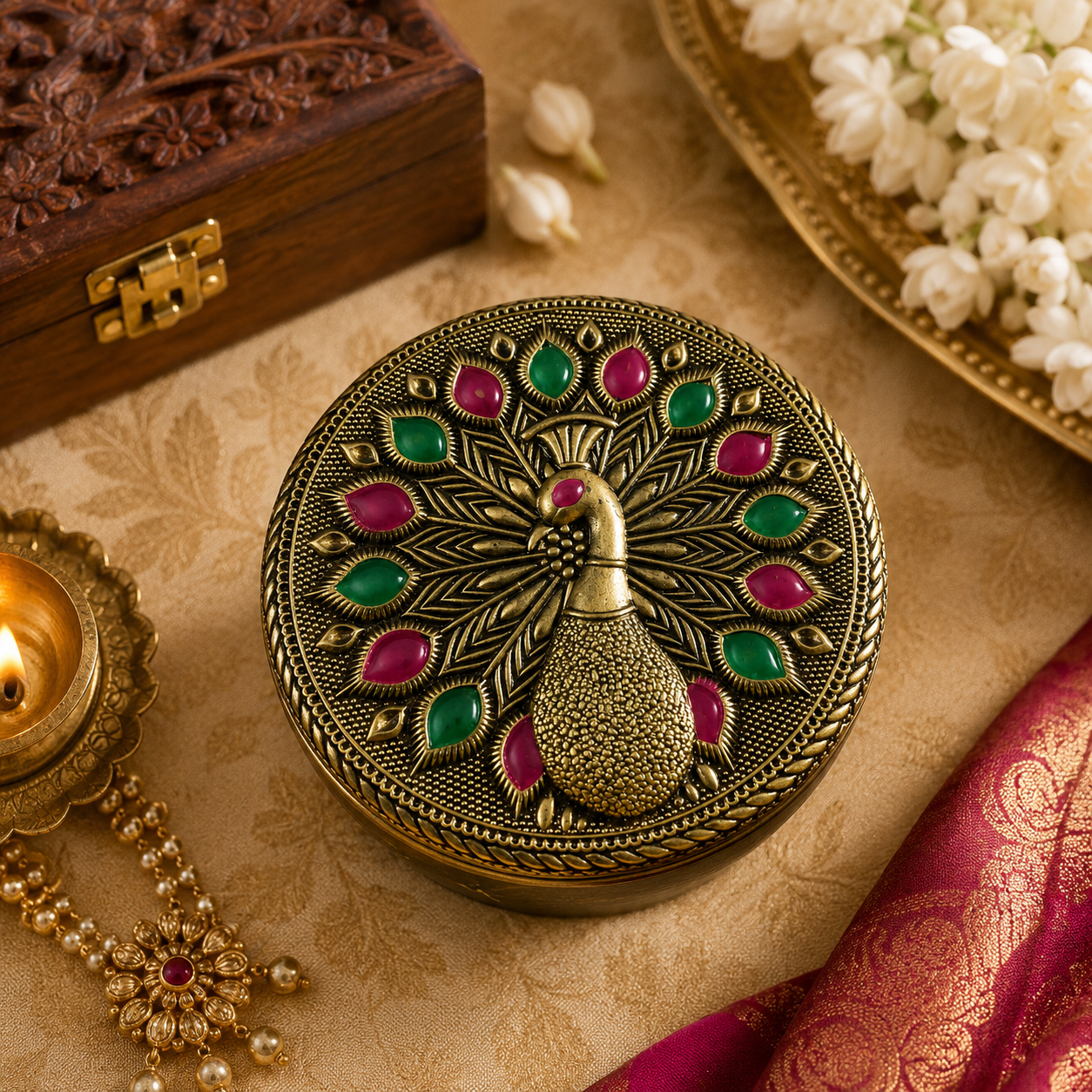 Meenakari jewel box (Bulk Orders only)