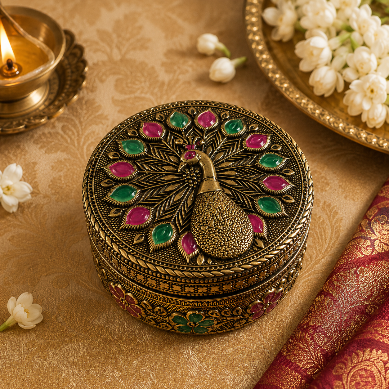 Meenakari jewel box (Bulk Orders only)
