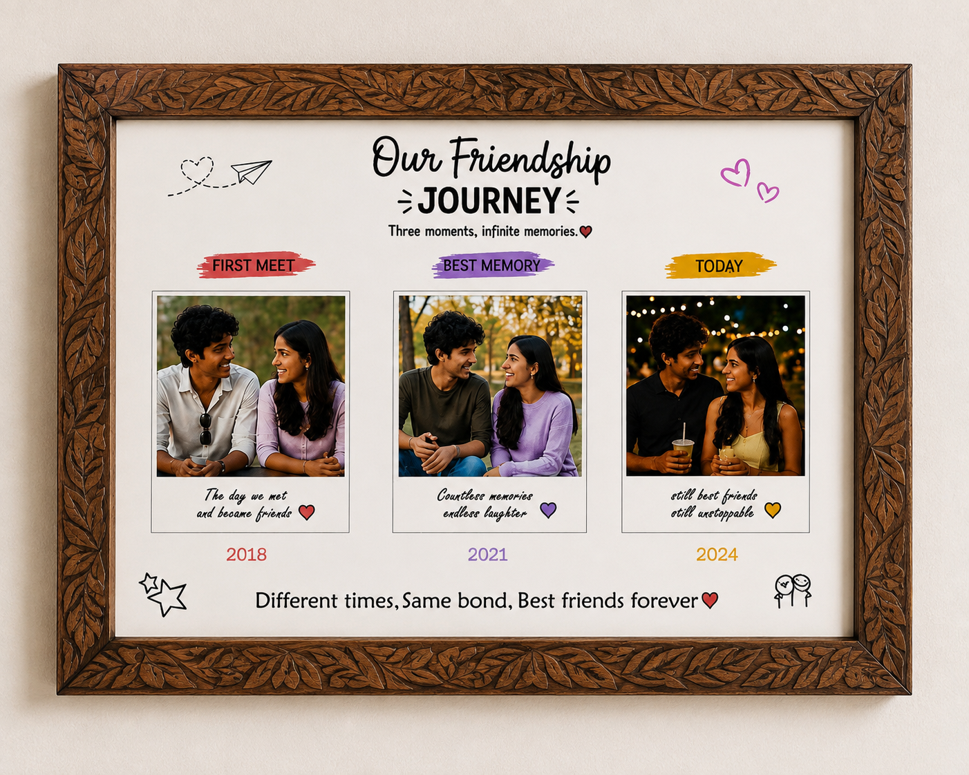From Strangers to Soul Friends Frame