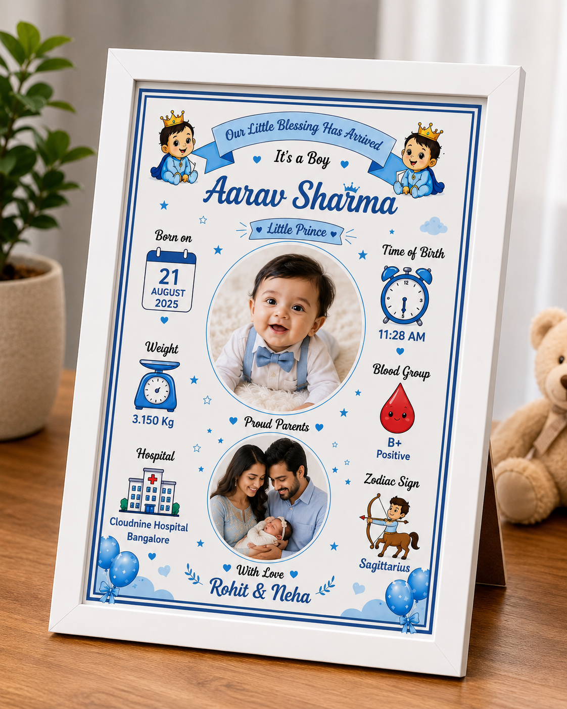 Baby Detailing Frame - Design 1